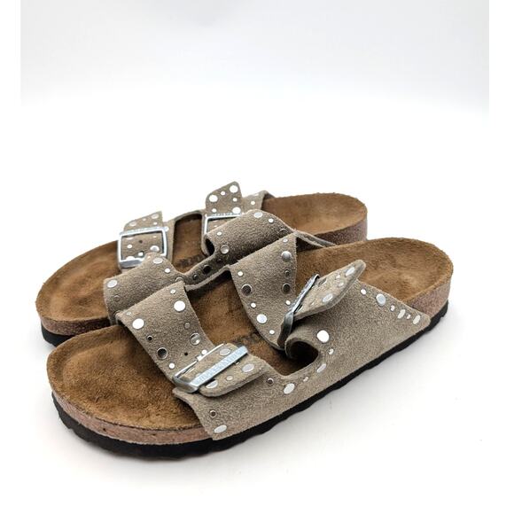 Birkenstock Arizona Rivets Studded Slide Sandals Unisex Size US W7/M5 EU38 - Picture 10 of 15